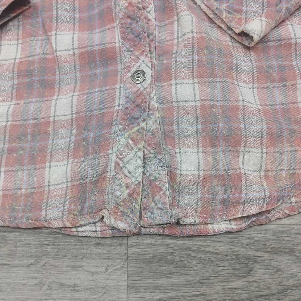 Bke Western Style Pattern Button Down Top - image 5